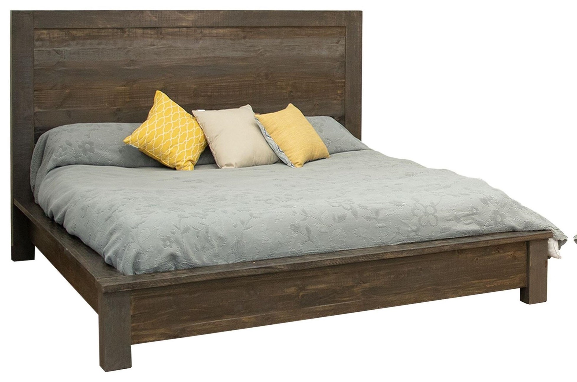 Loft 4P1333054 Rustic Low Profile King Bed Sadler's Home Furnishings